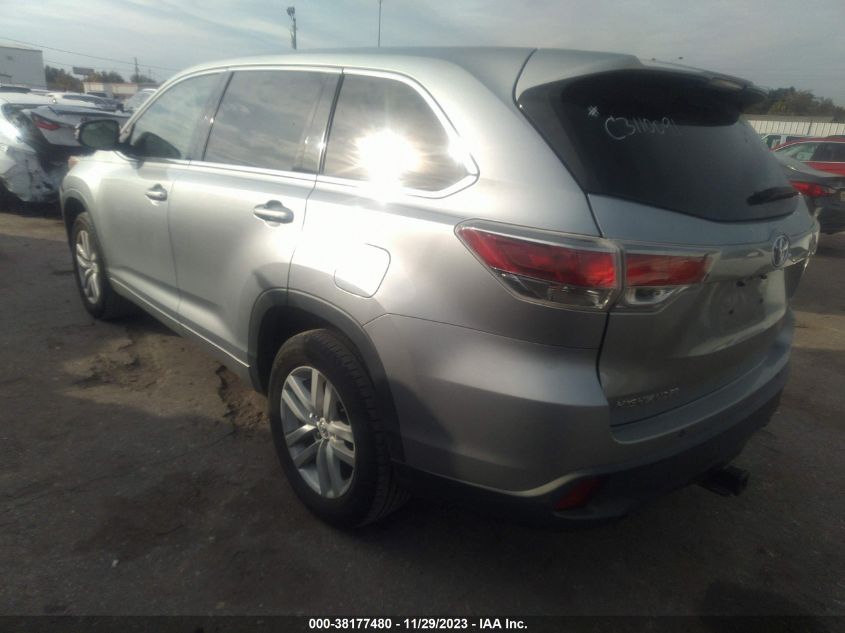 2015 TOYOTA HIGHLANDER LE - 5TDZARFHXFS014001