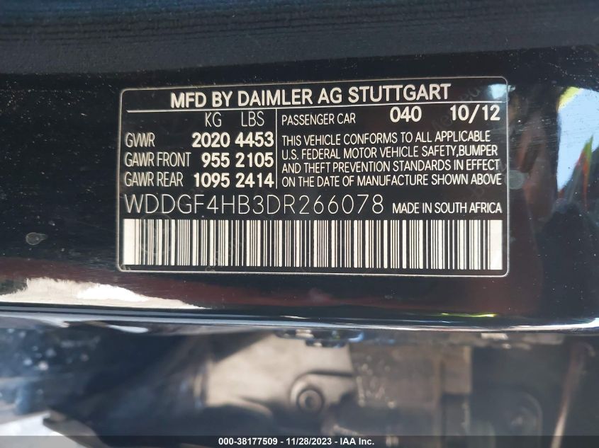 2013 MERCEDES-BENZ C 250 SPORT/LUXURY - WDDGF4HB3DR266078