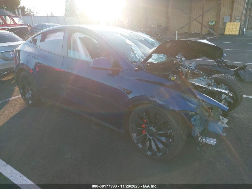 7SAYGDEF5NF554617 TESLA MODEL Y PERFORMANCE DUAL MOTOR 2022