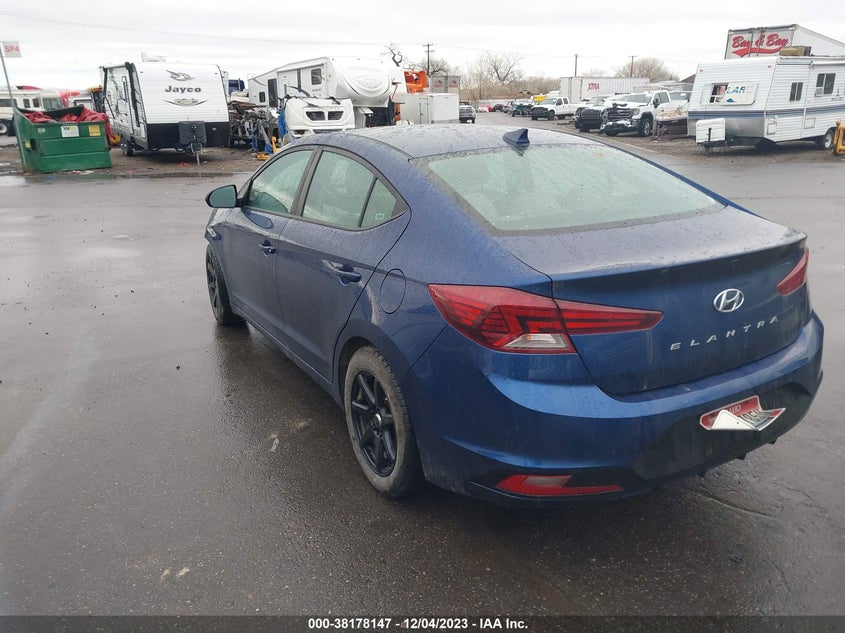 VIN 5NPD84LF8KH413811 2019 HYUNDAI ELANTRA SEL/VALUE/LIMITED