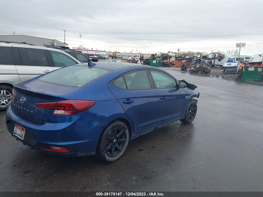 VIN 5NPD84LF8KH413811 2019 HYUNDAI ELANTRA SEL/VALUE/LIMITED