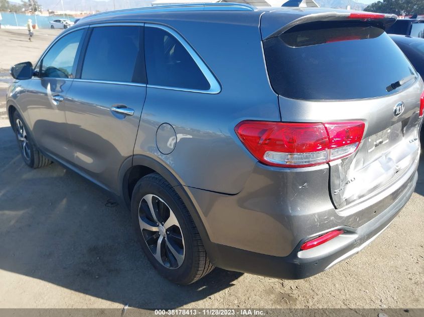 2016 KIA SORENTO 3.3L EX - 5XYPH4A55GG144690