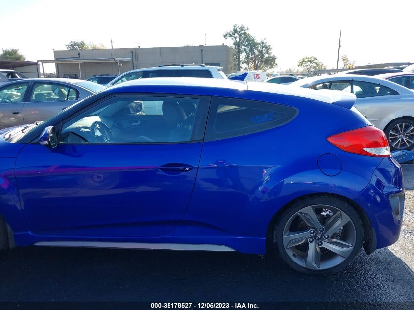 2014 HYUNDAI VELOSTER TURBO W/BLACK - KMHTC6AE8EU205823