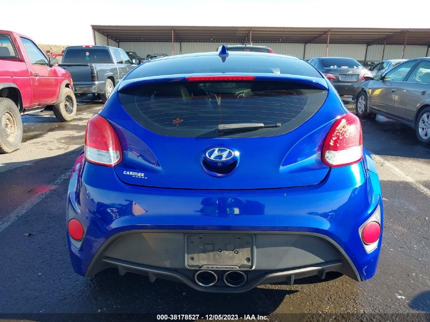 2014 HYUNDAI VELOSTER TURBO W/BLACK - KMHTC6AE8EU205823