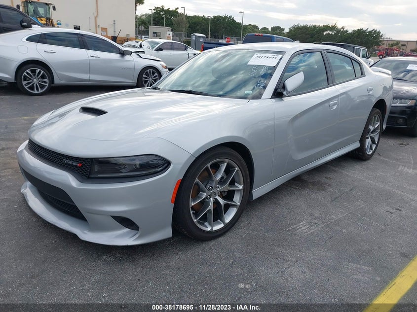 VIN 2C3CDXHG3NH169092 2022 DODGE CHARGER GT RWD