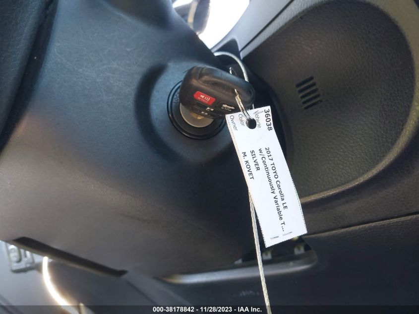 2017 TOYOTA COROLLA LE - 5YFBURHE9HP586474