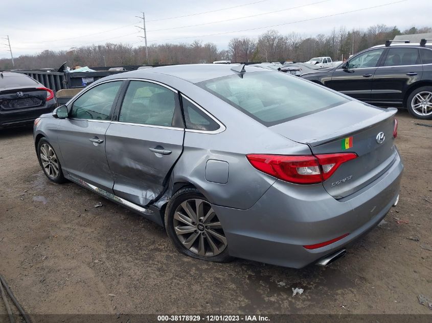 2017 HYUNDAI SONATA SPORT - 5NPE34AFXHH555608