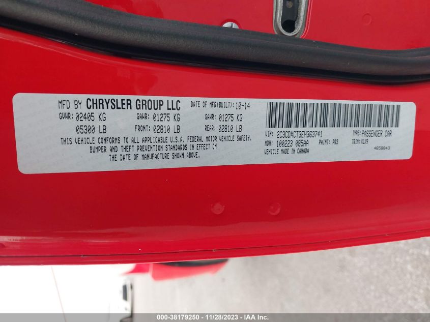 2014 DODGE CHARGER R/T - 2C3CDXCT3EH363741