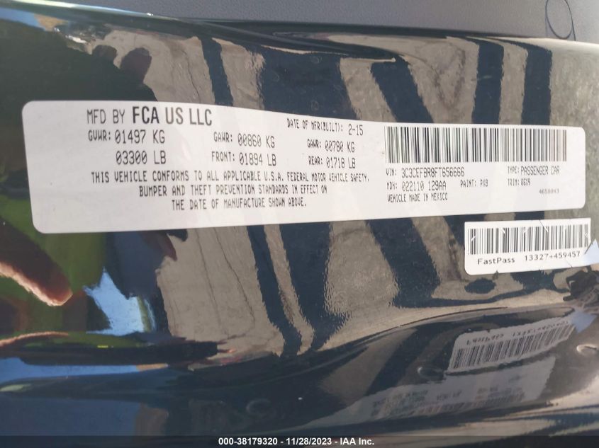 2015 FIAT 500 SPORT - 3C3CFFBR8FT656666