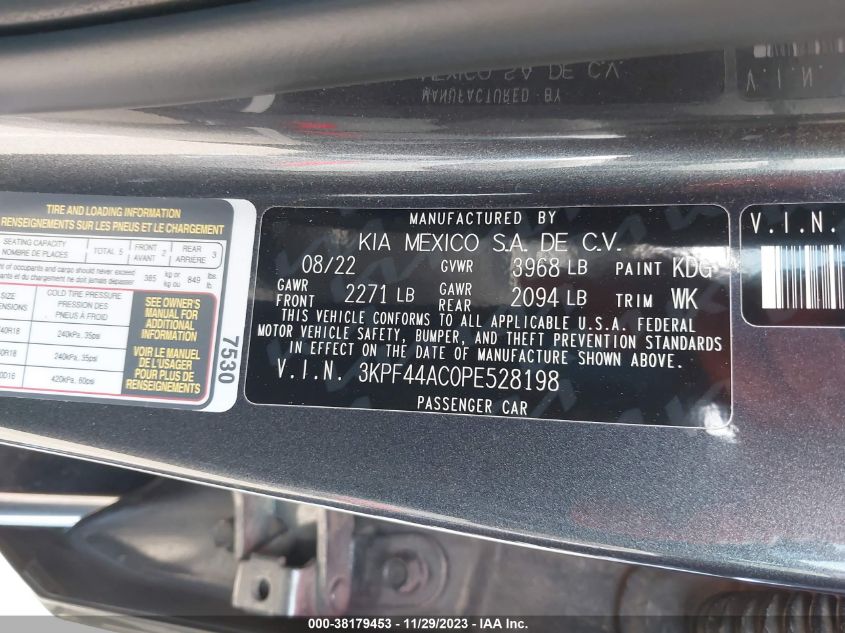 2023 KIA FORTE GT - 3KPF44AC0PE528198