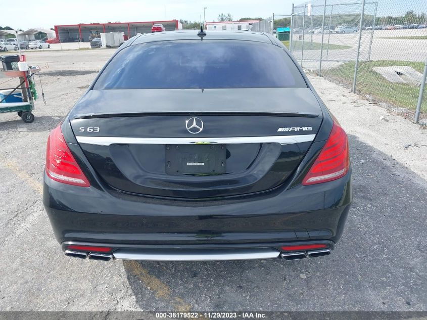 2015 MERCEDES-BENZ S 63 AMG 4MATIC WDDUG7JBXFA178481