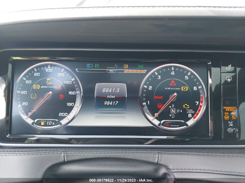 2015 MERCEDES-BENZ S 63 AMG 4MATIC WDDUG7JBXFA178481
