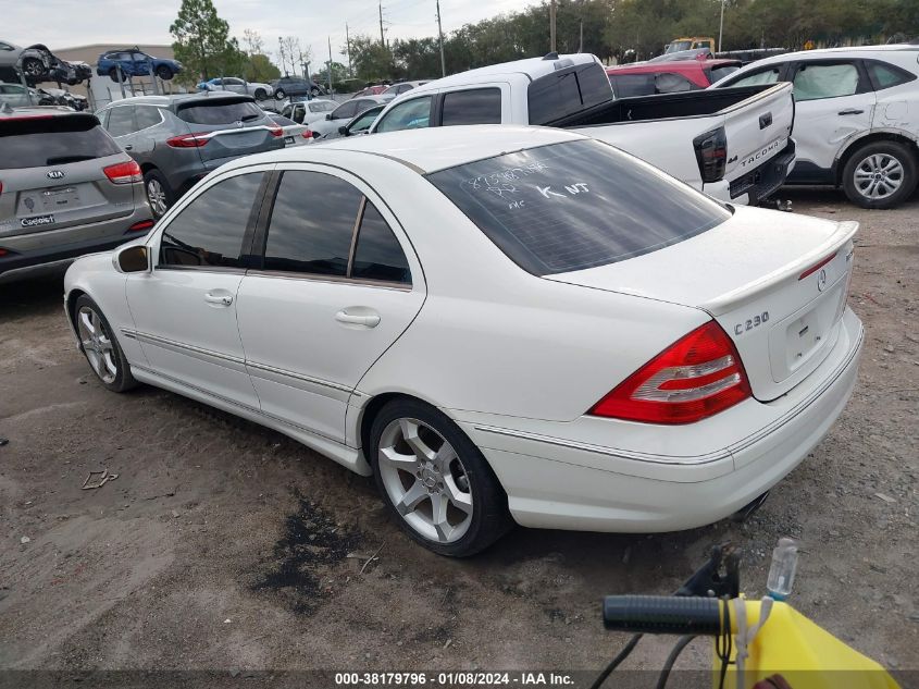 WDBRF52H87F875418 | 2007 MERCEDES-BENZ C-CLASS