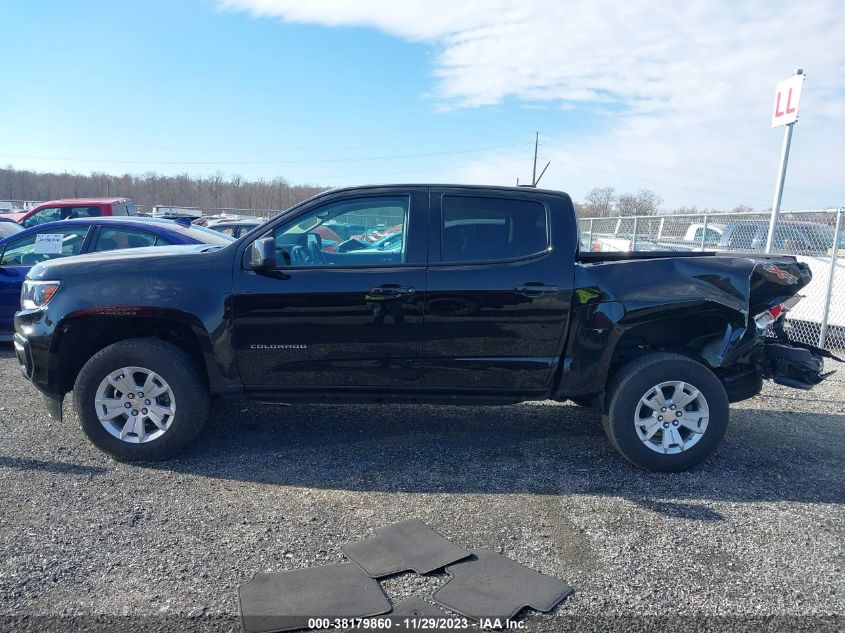 2022 CHEVROLET COLORADO LT - 1GCGTCEN1N1307626