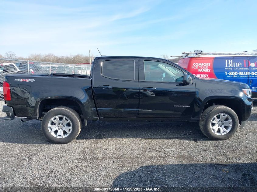 2022 CHEVROLET COLORADO LT - 1GCGTCEN1N1307626