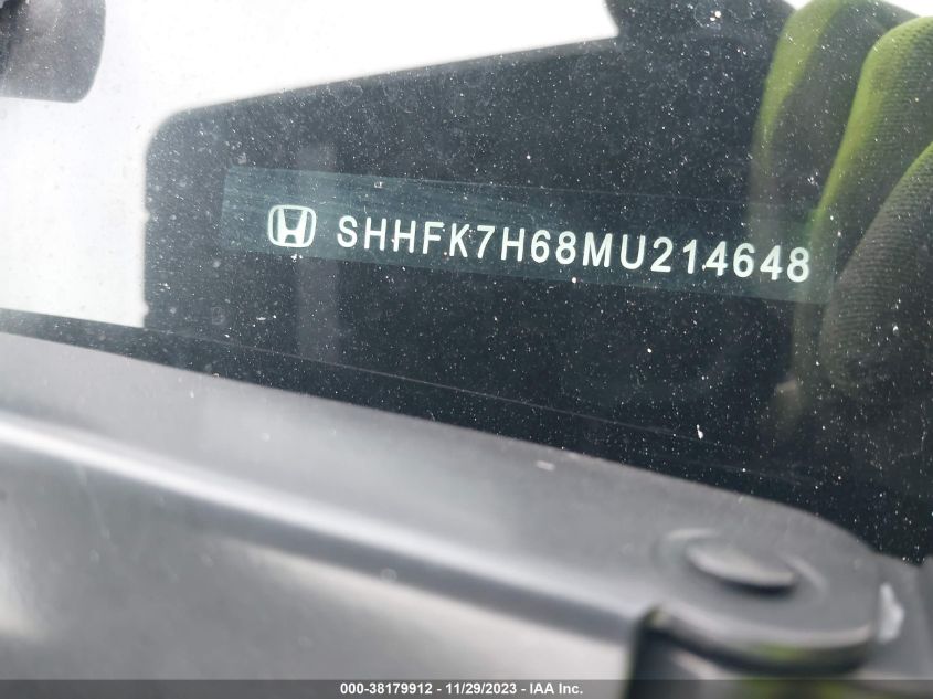 2021 HONDA CIVIC EX - SHHFK7H68MU214648