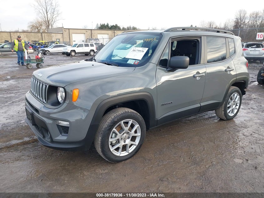 VIN ZACNJDB11NPN86013 2022 JEEP RENEGADE LATITUDE 4X4