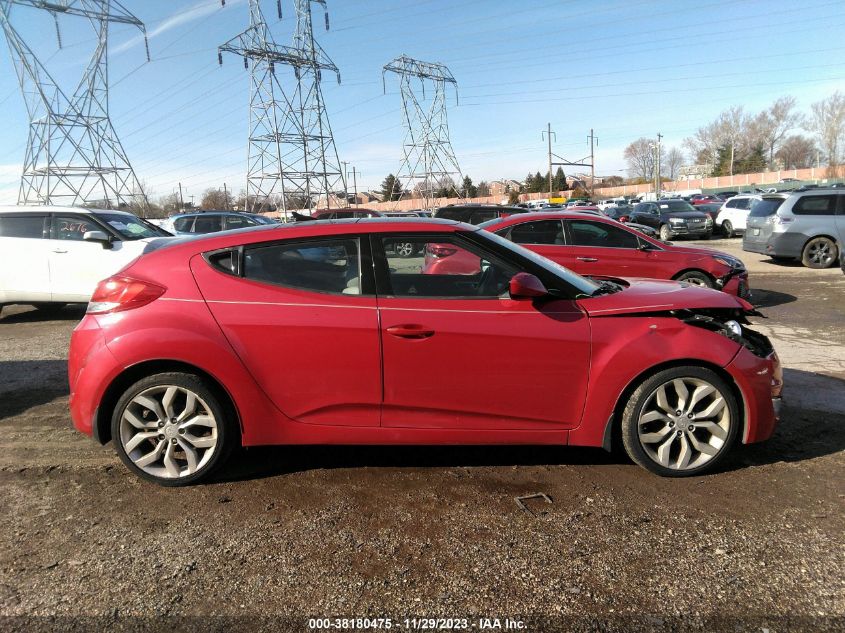 2013 HYUNDAI VELOSTER BASE W/GRAY - KMHTC6AD4DU120158