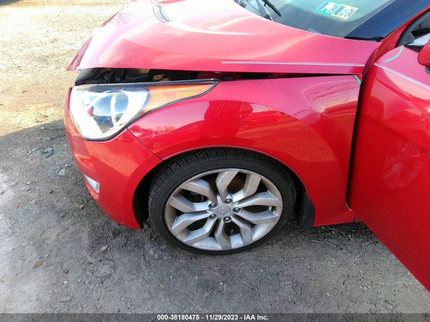 2013 HYUNDAI VELOSTER BASE W/GRAY - KMHTC6AD4DU120158
