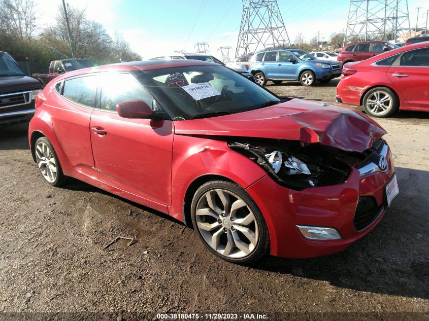 2013 HYUNDAI VELOSTER BASE W/GRAY - KMHTC6AD4DU120158