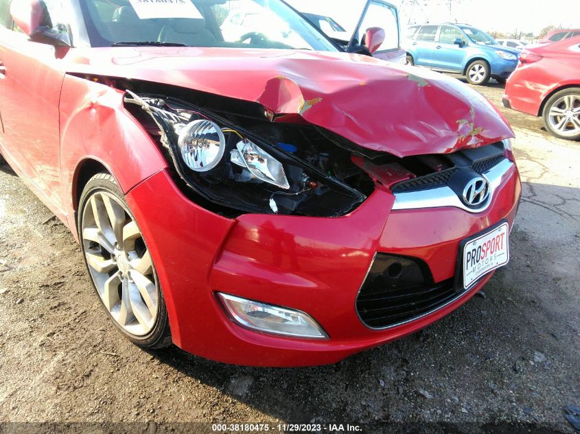 2013 HYUNDAI VELOSTER BASE W/GRAY - KMHTC6AD4DU120158