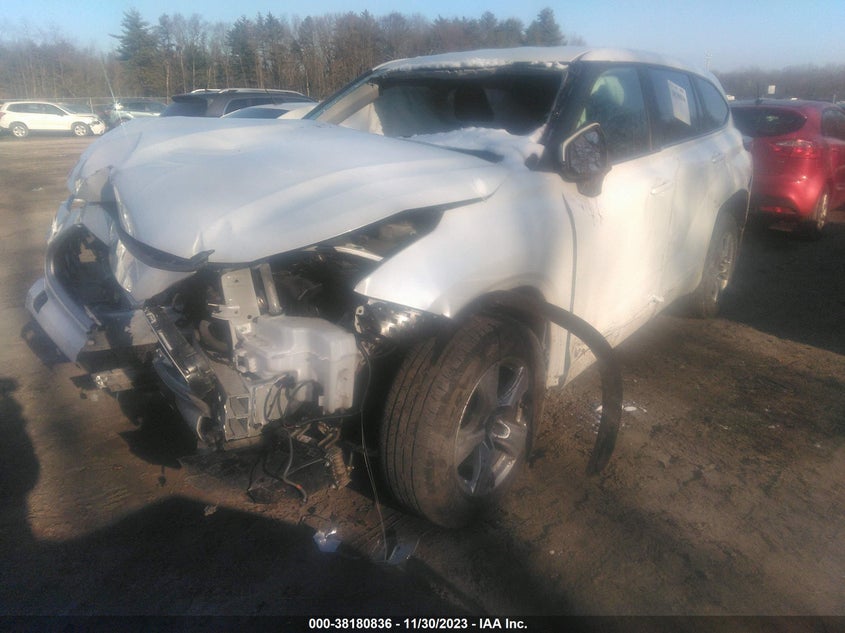 VIN 5TDBBRCH2PS109656 2023 TOYOTA HIGHLANDER HYBRID LE