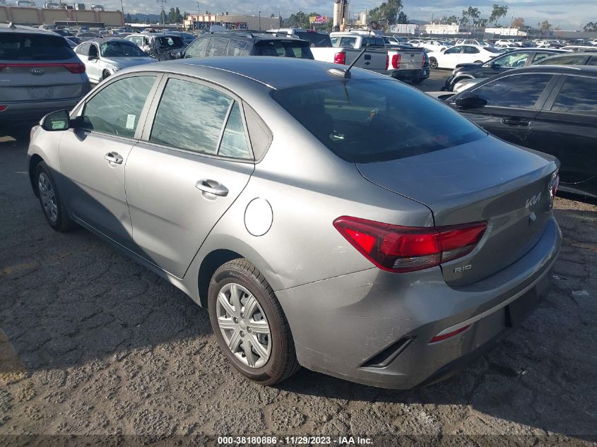 2022 KIA RIO LX/S - 3KPA24ADXNE491148