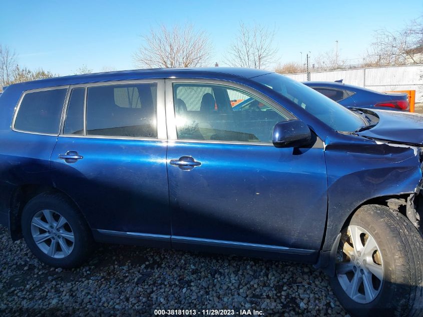 2013 TOYOTA HIGHLANDER PLUS/SE - 5TDBK3EH9DS241738