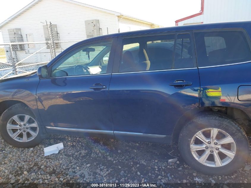 2013 TOYOTA HIGHLANDER PLUS/SE - 5TDBK3EH9DS241738