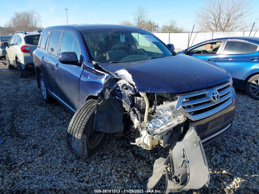 2013 TOYOTA HIGHLANDER PLUS/SE - 5TDBK3EH9DS241738