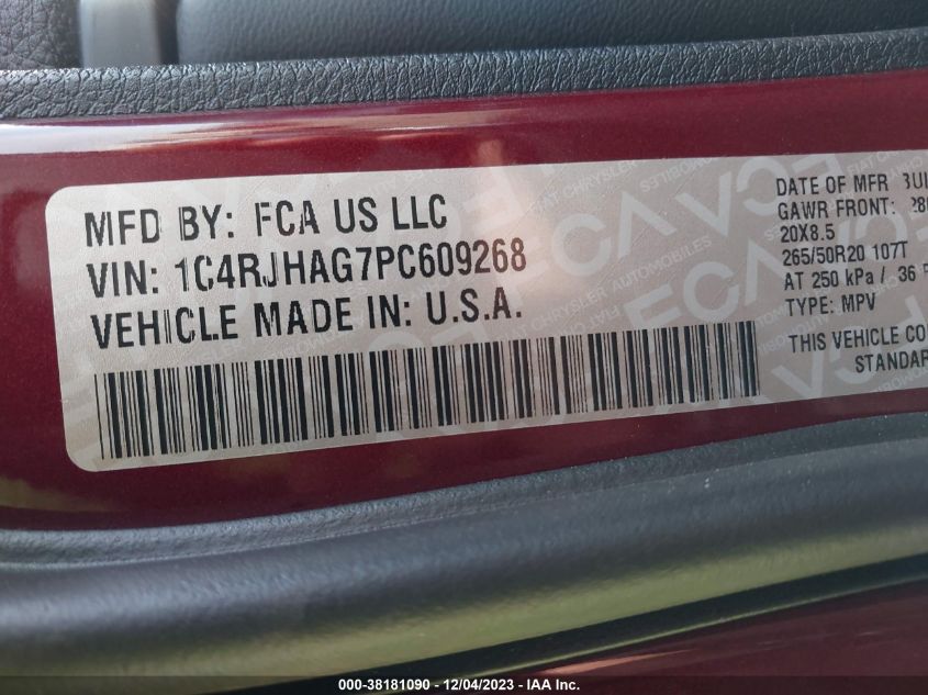 2023 JEEP GRAND CHEROKEE LAREDO/ALTITUDE - 1C4RJHAG7PC609268