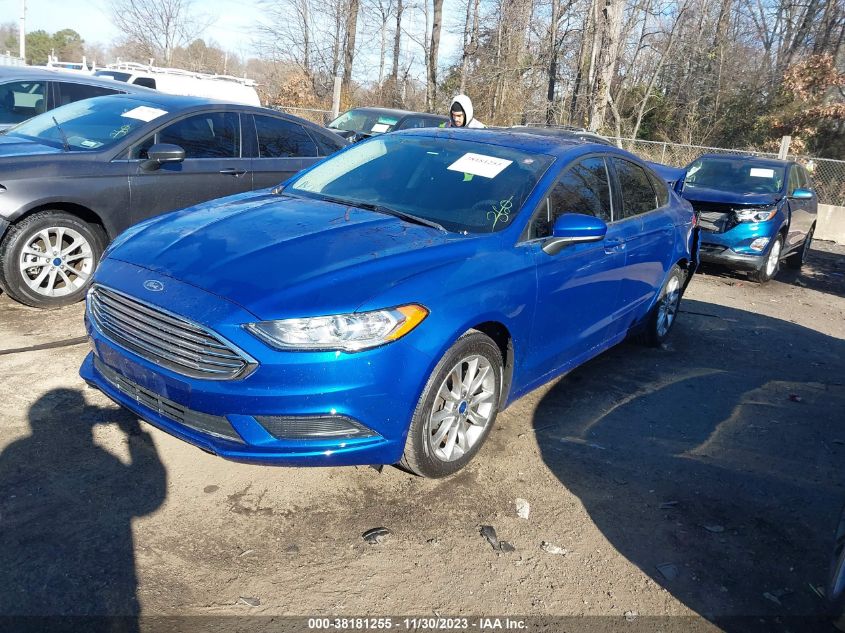 2017 FORD FUSION SE - 3FA6P0HD2HR309984