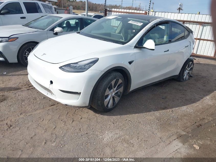 2022 TESLA MODEL Y - 7SAYGDEE4NF372169