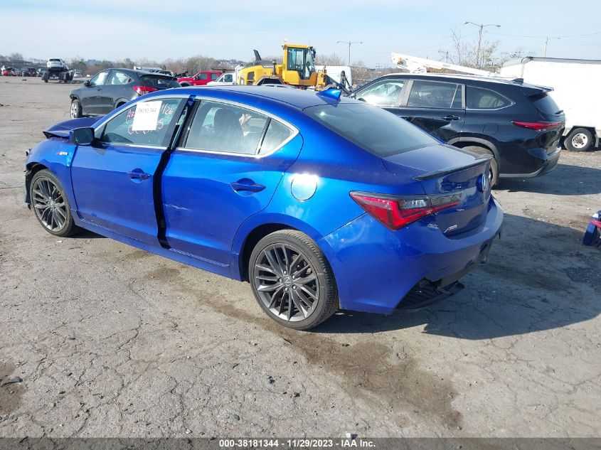 2019 ACURA ILX PREMIUM A-SPEC/TECHNOLOGY - 19UDE2F88KA006445