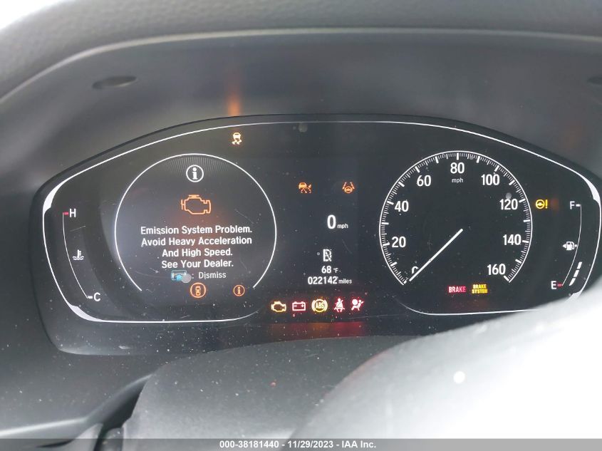 2022 HONDA ACCORD SPORT - 1HGCV1F31NA110077