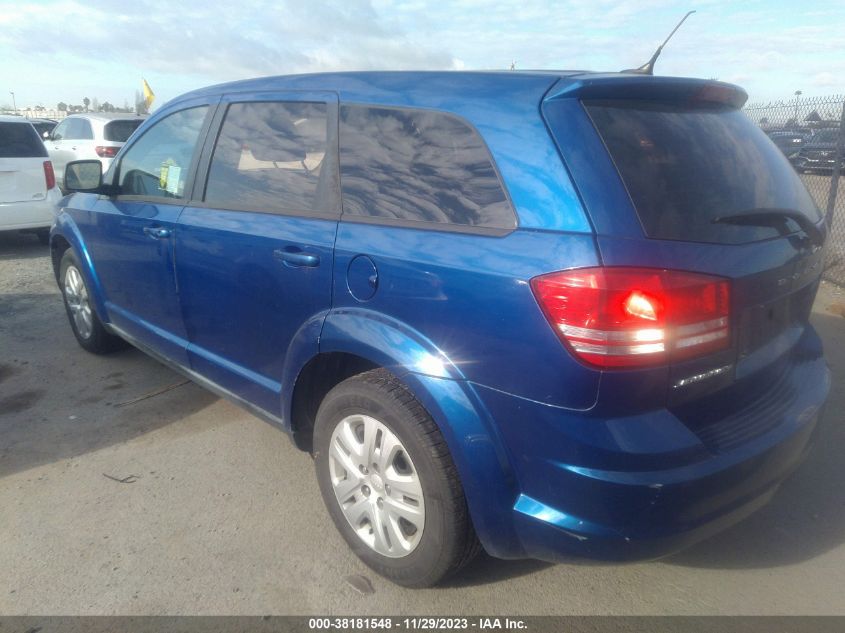 2015 DODGE JOURNEY SE - 3C4PDCAB3FT587536