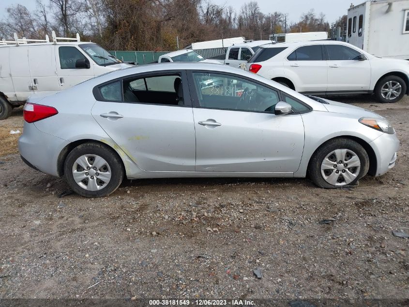 2015 KIA FORTE LX - KNAFK4A67F5418501