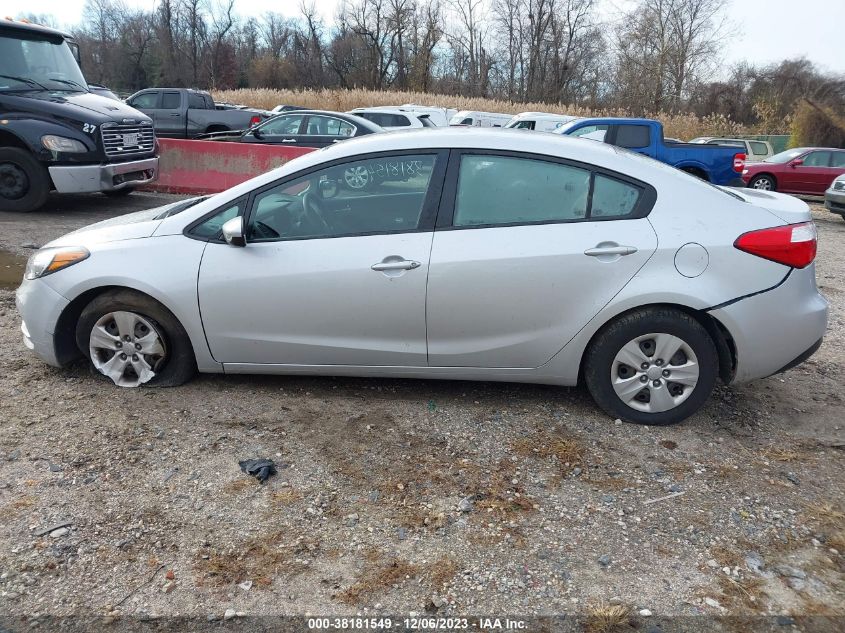 2015 KIA FORTE LX - KNAFK4A67F5418501