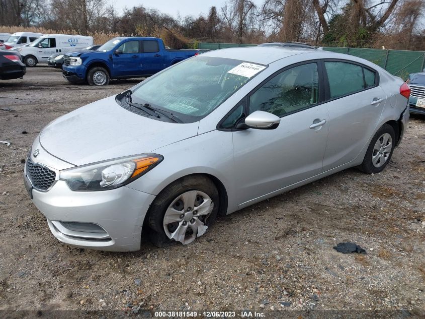 2015 KIA FORTE LX - KNAFK4A67F5418501