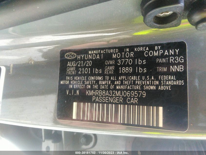2021 HYUNDAI VENUE SE - KMHRB8A32MU069579