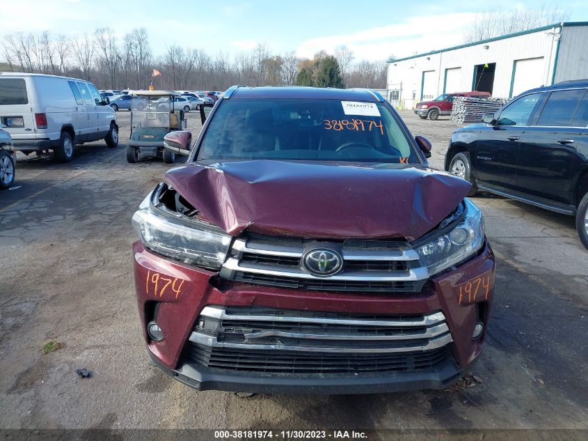 2018 TOYOTA HIGHLANDER LIMITED/LTD PLATINUM - 5TDDZRFH6JS855955