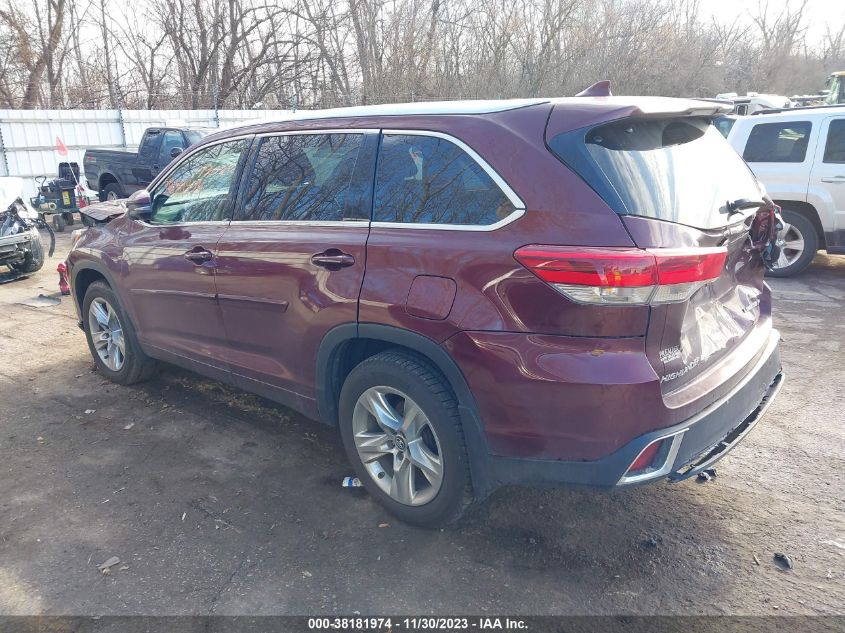 2018 TOYOTA HIGHLANDER LIMITED/LTD PLATINUM - 5TDDZRFH6JS855955