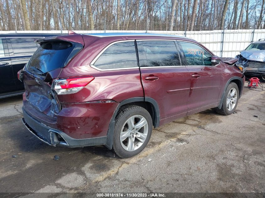 2018 TOYOTA HIGHLANDER LIMITED/LTD PLATINUM - 5TDDZRFH6JS855955