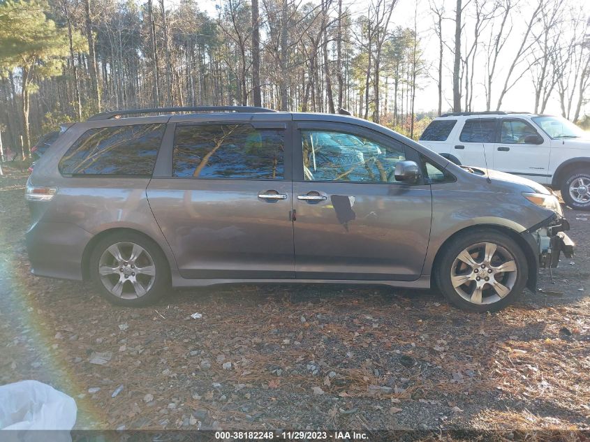 2013 TOYOTA SIENNA SE 8 PASSENGER - 5TDXK3DC9DS312884