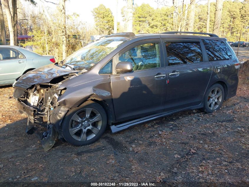 2013 TOYOTA SIENNA SE 8 PASSENGER - 5TDXK3DC9DS312884