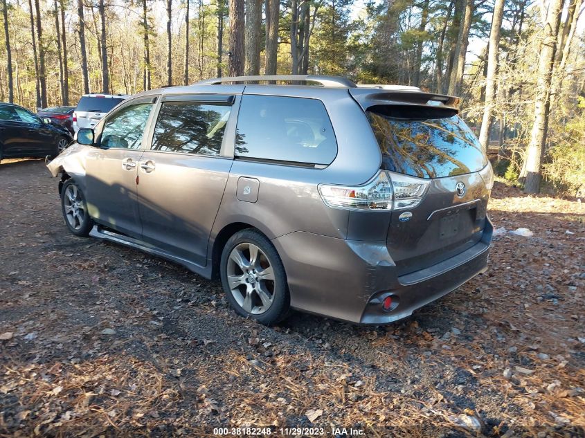 2013 TOYOTA SIENNA SE 8 PASSENGER - 5TDXK3DC9DS312884