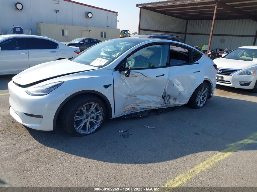 VIN 7SAYGDEE5NF449860 2022 TESLA MODEL Y
