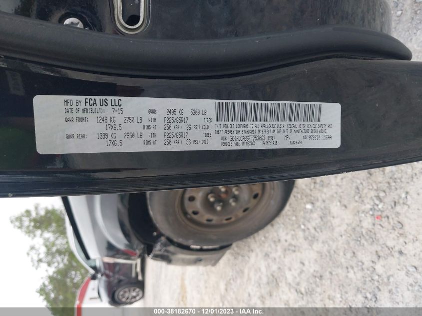 2015 DODGE JOURNEY SE - 3C4PDCAB6FT753063