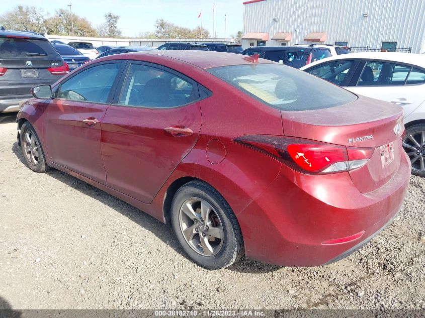 2015 HYUNDAI ELANTRA SE/SPORT/LIMITED - 5NPDH4AEXFH574449