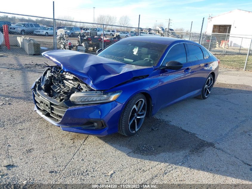 2022 HONDA ACCORD SPORT - 1HGCV1F33NA005069